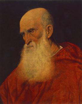 Titian : Portrait of an Old Man, Pietro Cardinal Bembo